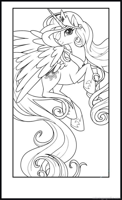 My Little Pony Coloring Pages Printable for Kids Wallpaper