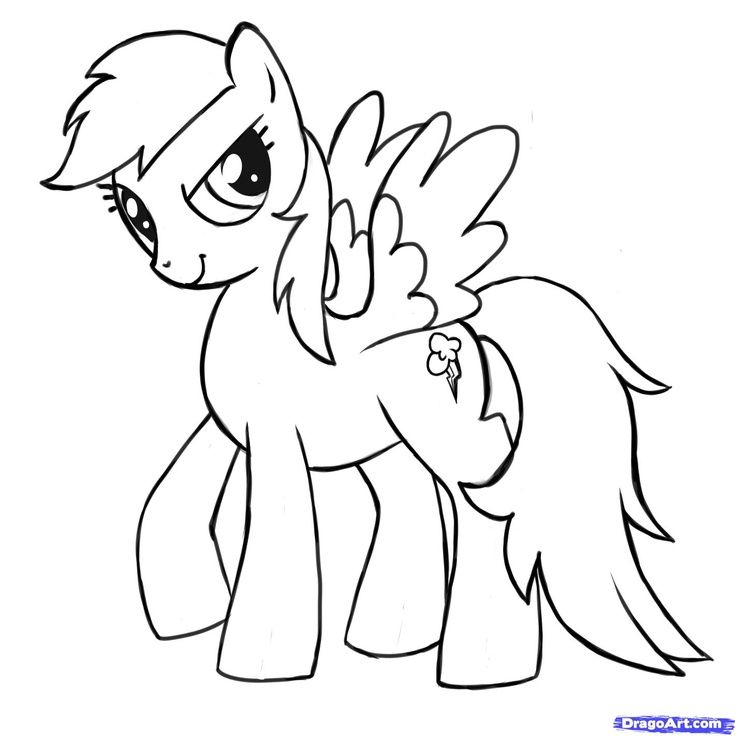 My Little Pony Coloring Pages Rainbow Dash – east-color.com/… Wallpaper