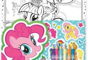 My Little Pony Colouring Set Childrens Activity Stickers Stocking Filler Gift  A...