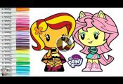 My Little Pony Cutie Mark Crew Color Swap Coloring Book Equestria Girls Flutters...