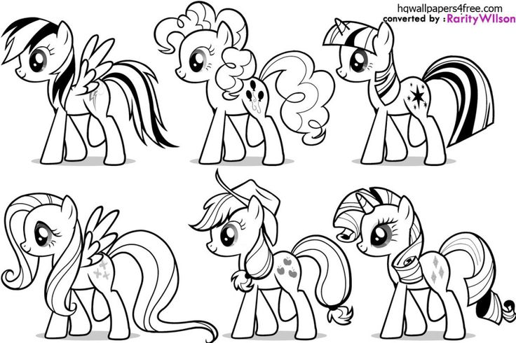 My Little Pony Friendship Is Magic Coloring Pages – Free Coloring Wallpaper