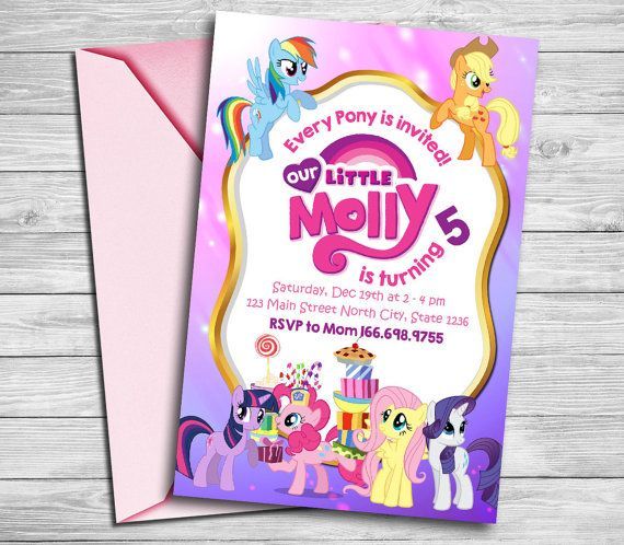 My Little Pony Invitation My Little Pony Invite My Little  Invitation, invite, P… Wallpaper
