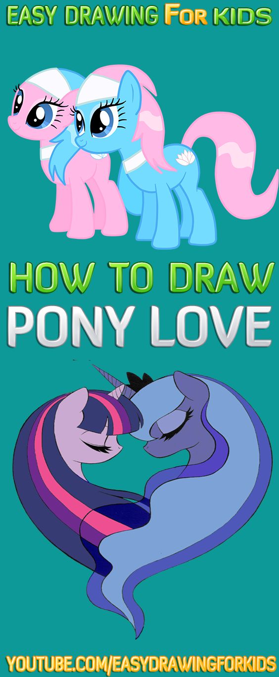 My Little Pony Love Drawing | My Little Pony Coloring #horses #horse #pony #poni… Wallpaper