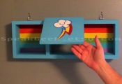 My Little Pony Rainbow Dash - Shadow Box Shelf - Home Decor - Cubbie Shelf - Han...