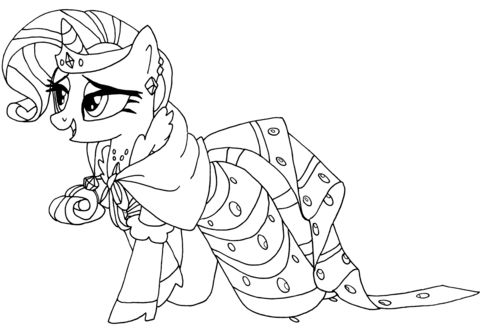 My Little Pony Rarity Coloring page Wallpaper