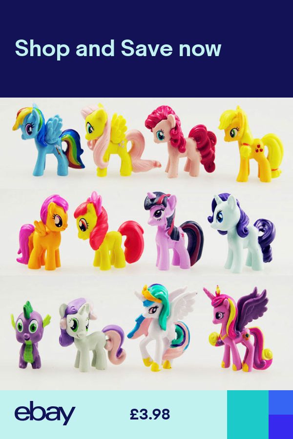My Little Pony Unicorn Mini Figures cake toppers PVC Toys Rainbow Colour 412pcs Wallpaper