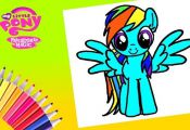My little pony Rainbow Dash Coloring Page  Coloring, Dash, page, Pony, Rainbow #...
