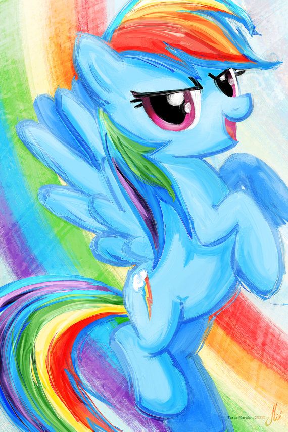 Rainbow Dash  My Little Pony Friendship is Magic Art Print Wallpaper