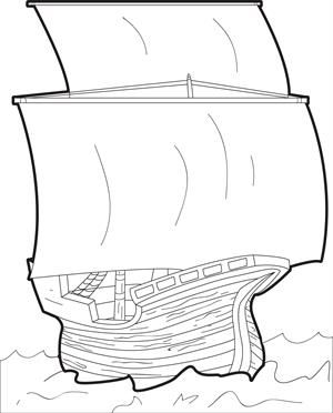 The Mayflower Coloring Page Wallpaper