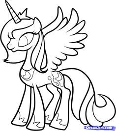mlp printable coloring pages | How to Draw Luna, Princess Luna, My Little Pony, … Wallpaper
