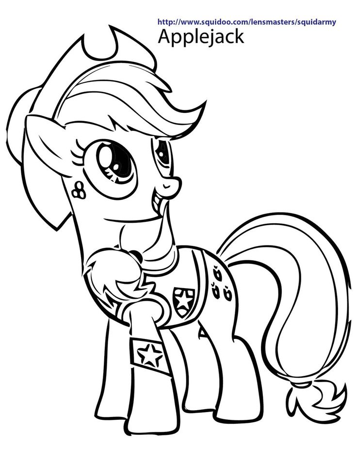 my little pony coloring pages applejack Wallpaper
