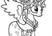 my little pony coloring pages princess cadence wedding