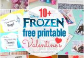 10+ FREE Disney FROZEN Printable Valentines