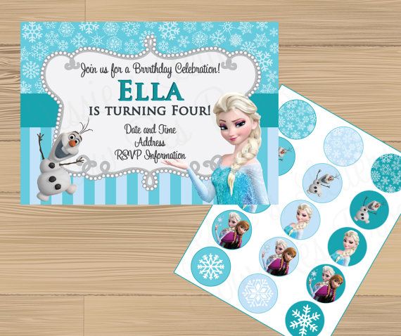 Frozen Birthday Party Invitations  FREE Cupcake by JessiesLetters, $11.00 Wallpaper