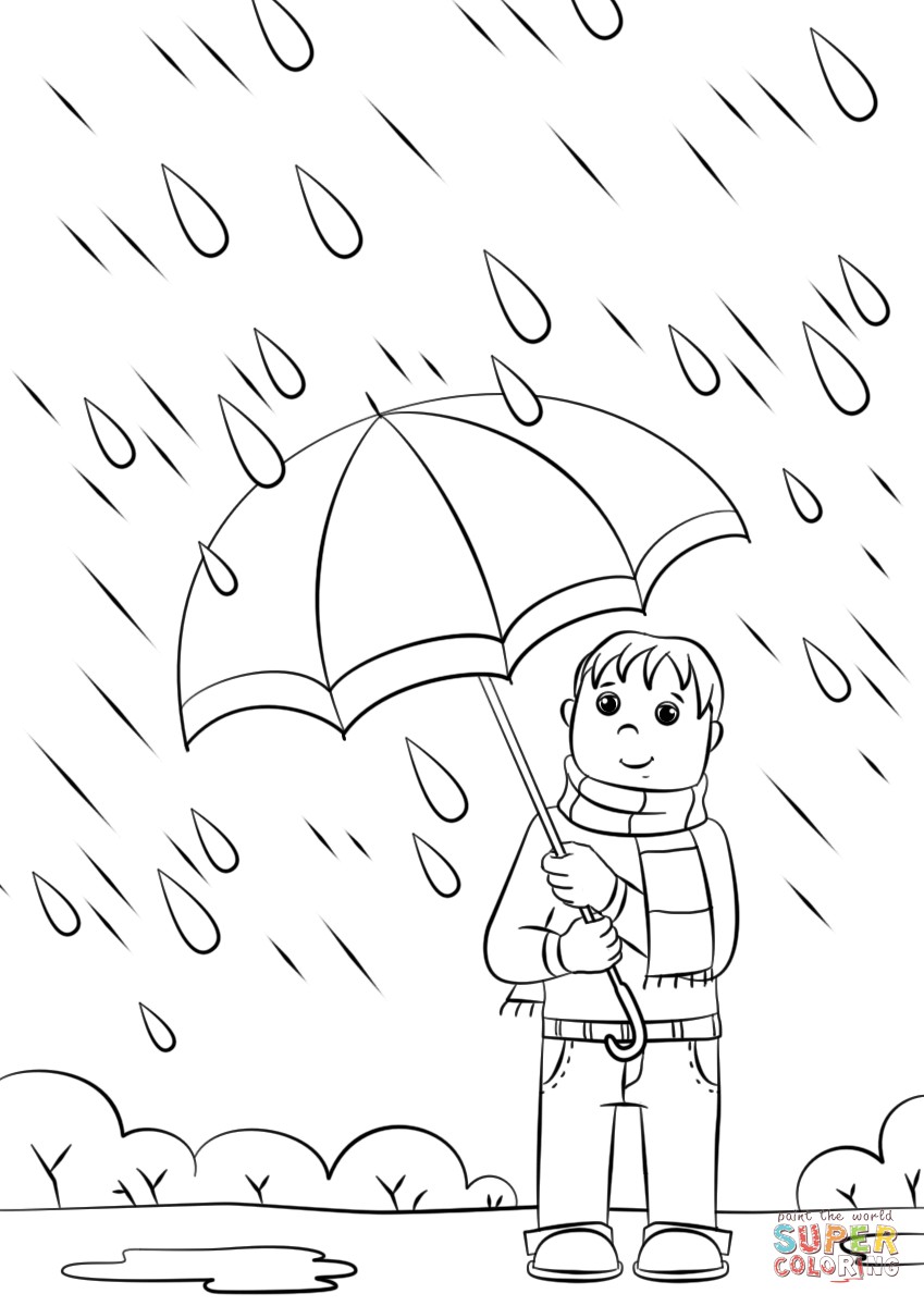 Rain Coloring Pages For Your Little Ones Wallpaper