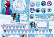 50% OFF SALE Disney Frozen Invitation Party Package,Printable Frozen Favors,Froz...