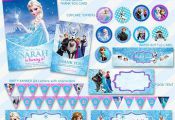50% OFF SALE Frozen Invitation and Thank You Card Birthday Party Package ,Printa...