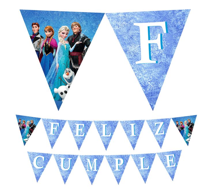 Banderin Cumpleaños de Frozen. Se hacen personalizados con tu nombre! #frozen #… Wallpaper