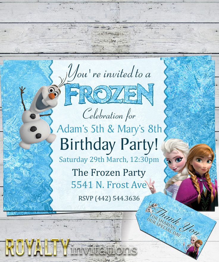 Boy And Girl Disney Frozen Birthday Party by RoyaltyInvitations, $6.25 Wallpaper