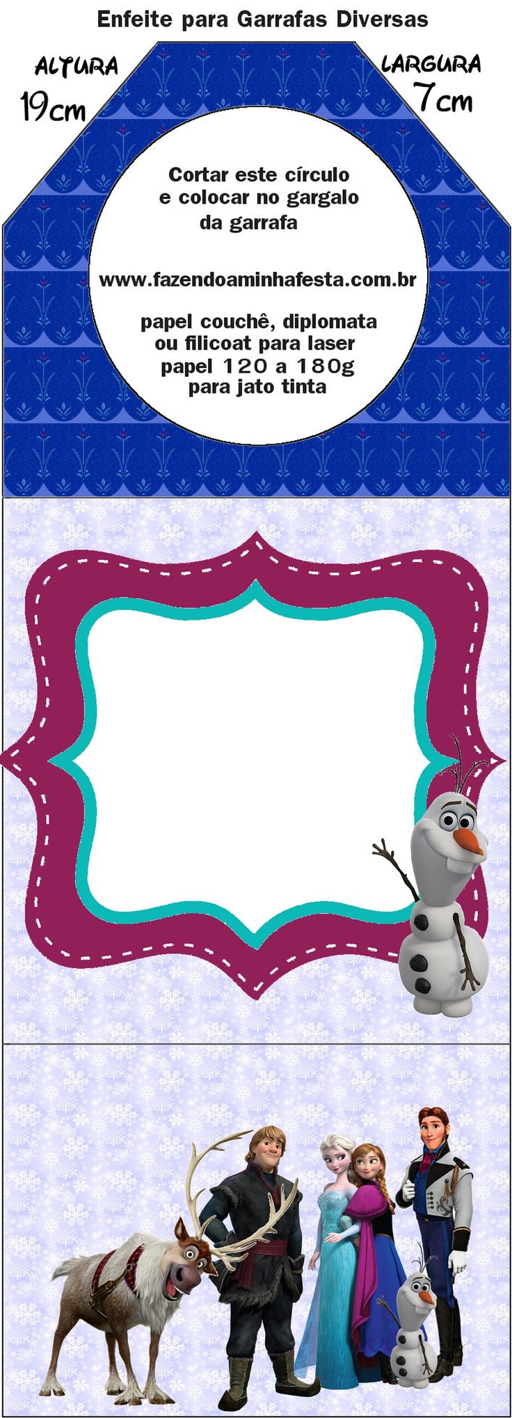 Convite Pirulito Frozen: Wallpaper