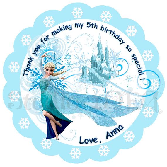 Custom Frozen Printable Tags-Toppers Elsa Frozen by StudioIdea Wallpaper