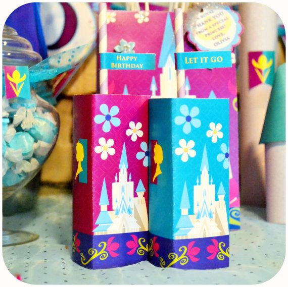 DISNEY FROZEN Printable Juice Box Wrappers – Coronation Day on Etsy, $3.00
