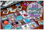 DIY Disney FROZEN Castle Bingo Game plus Free Printable - #FrozenFun #shop #cbia...