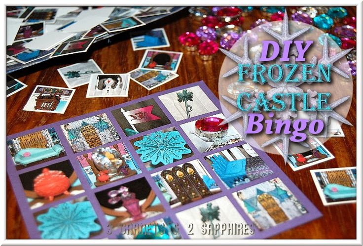 DIY Disney FROZEN Castle Bingo Game plus Free Printable – #FrozenFun #shop #cbia… Wallpaper