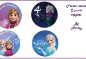 DIY Frozen Printable Cupcake toppers by ARRTZY on Etsy, $4.00
