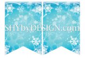DIY Printable Frozen Banner & Your Own Letters from SHYbyDESIGN.com