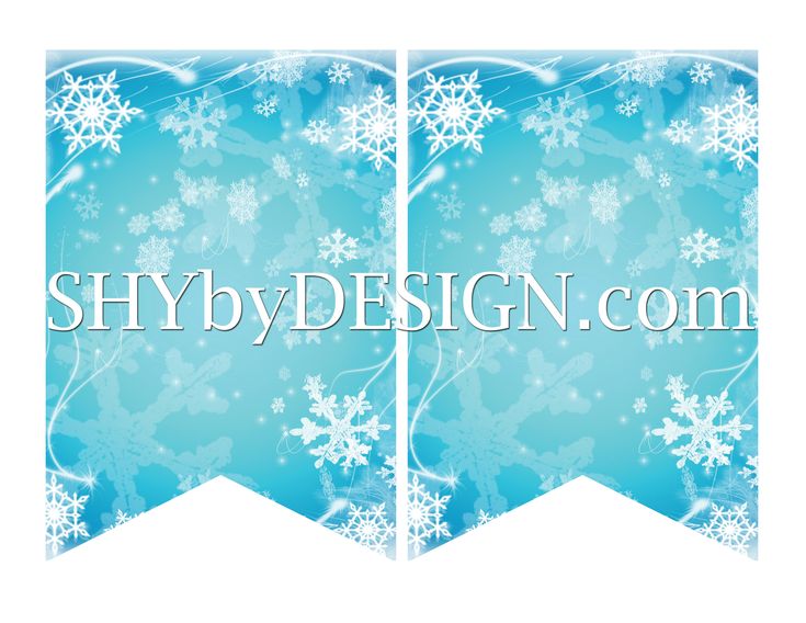 DIY Printable Frozen Banner & Your Own Letters from SHYbyDESIGN.com Wallpaper