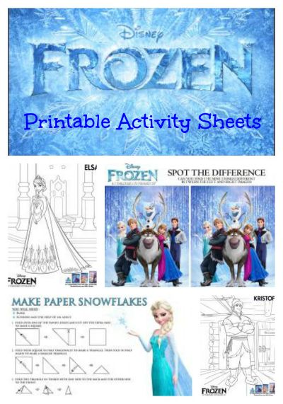 Disney FROZEN Printable Activity Sheets – Fun Spot the Different Game, Coloring … Wallpaper