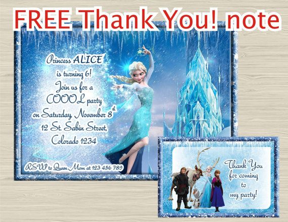 Disney FROZEN invitation Frozen birthday Invitation by UNIQcards, $7.90 Wallpaper