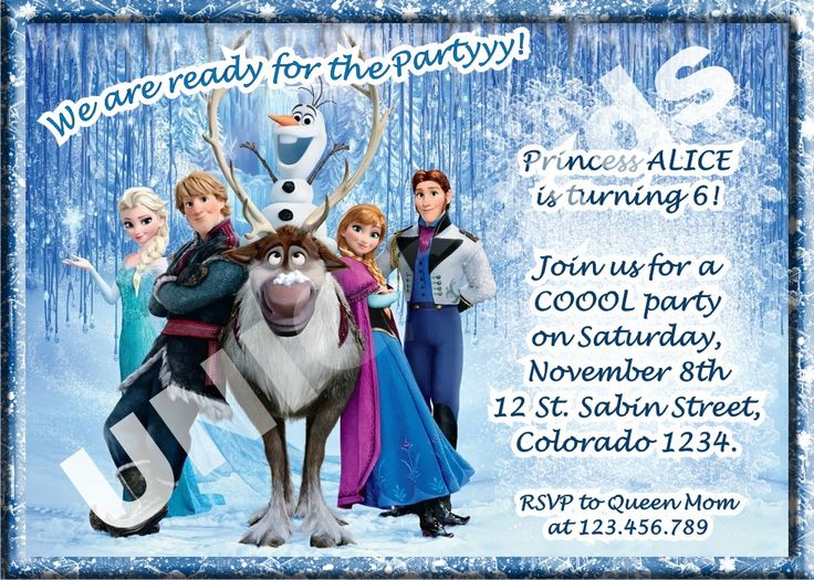 Disney FROZEN invitation frozen birthday invitation by UNIQcards, $4.90 Wallpaper