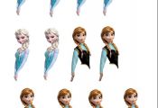 Disney Frozen Elsa and Anna cupcake toppers- PRINTABLE- DIY Frozen party - $3.49...