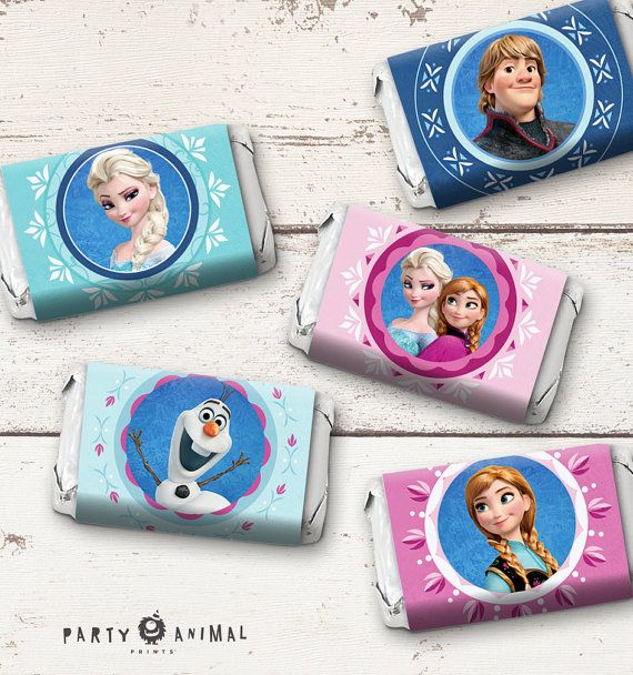 Disney Frozen Mini Candy Bar Wrappers Frozen by PartyAnimalPrints Wallpaper