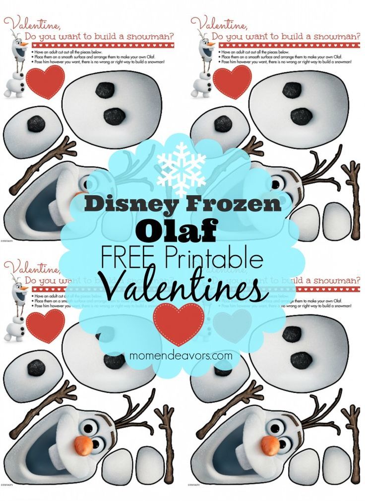 Disney Frozen Olaf Free Printable Valentines Wallpaper