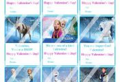 Disney Frozen Printable Digital Personalized Valentines Day Cards #4