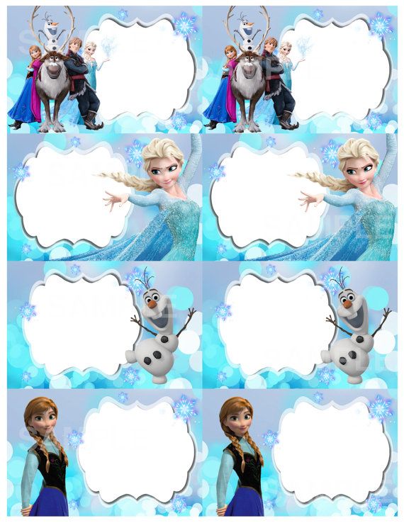 Disney Frozen Printable Label by DreamalittleCraft on Etsy Wallpaper
