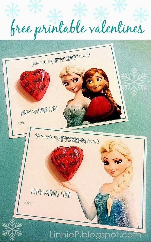 Disney's Frozen Free Printable Valentines (Anna and Elsa) Wallpaper