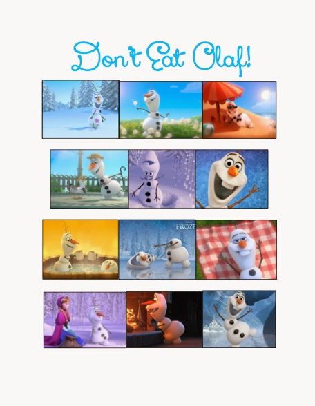 Disney's Frozen party game Don't Eat Olaf free printable | The Style Sis… Wallpaper