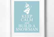 Disney's Frozen printable wall art Olaf by GreyhoundGraphics