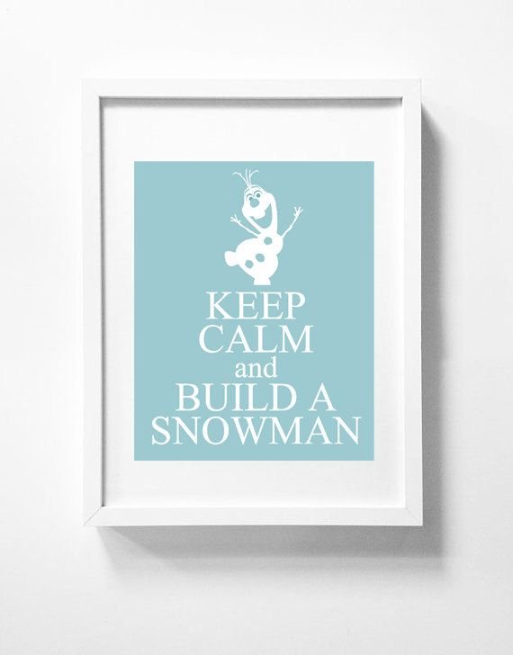 Disney's Frozen printable wall art Olaf by GreyhoundGraphics