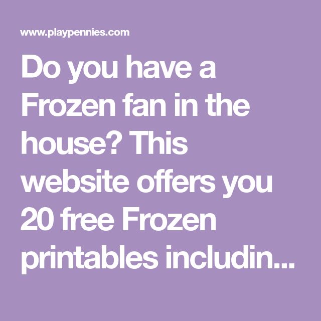 Do you have a Frozen fan in the house? This website offers you 20 free Frozen pr… Wallpaper
