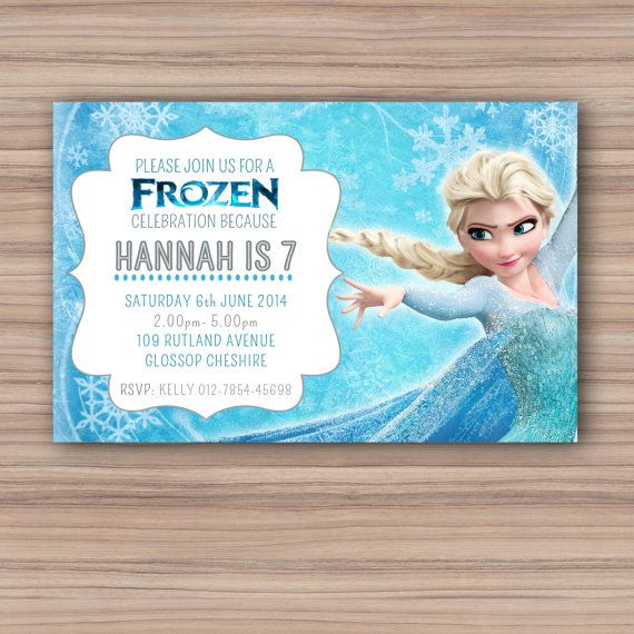 Elsa Frozen Birthday Invitation – Printable – Custom Download – Elsa Invite – Fr… Wallpaper