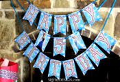 FREE Frozen Printable Birthday Banner available at SHYbyDESIGN.com