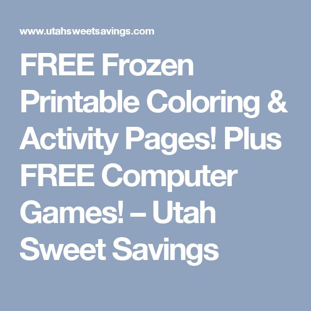 FREE Frozen Printable Coloring & Activity Pages! Plus FREE Computer Games! – U… Wallpaper