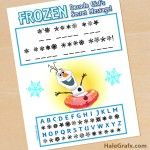 FREE Frozen Printable Decode Olaf’s Secret Message Wallpaper