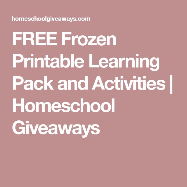 FREE Frozen Printable Learning Pack and Activities | Homeschool Giveaways Wallpaper