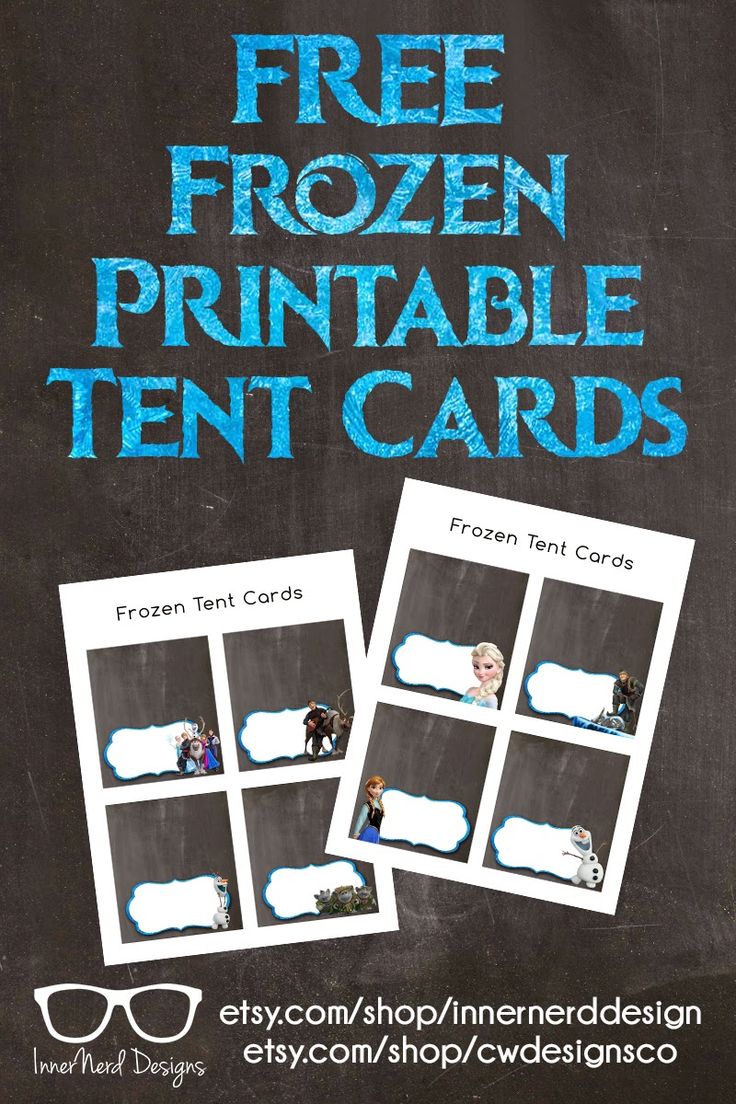 FREE Frozen Printable Tent Cards (olaf, elsa, frozen birthday party) innerdesign… Wallpaper